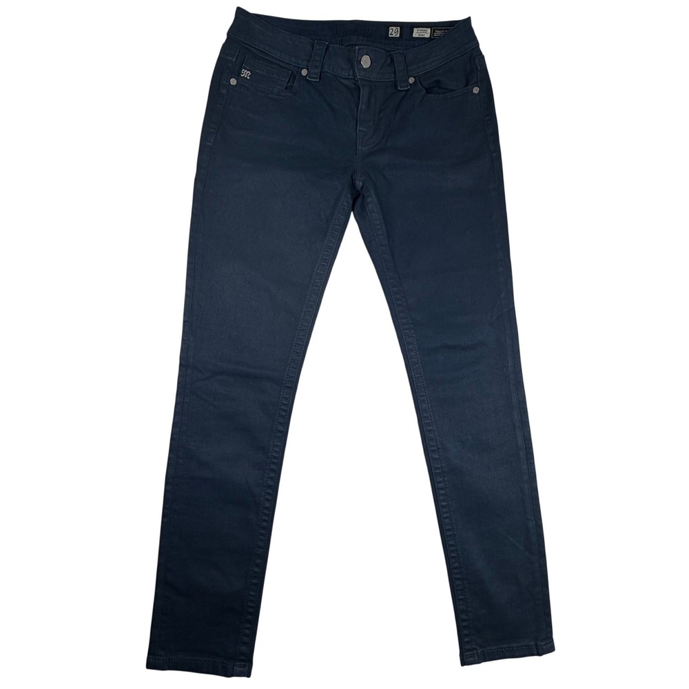 Miss Me Standard Skinny Jeans Navy Blue Dark Wash Mid‎ Rise Size 29 Womens